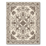 Ornate Floral Medallion Persian Area Rug