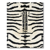 Bold Zebra Stripe Area Rug in Black White