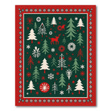 Festive Christmas Forest Area Rug