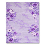 Lavender Purple Floral Area Rug