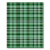 Emerald Green Black Plaid Area Rug