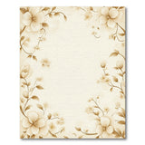 Vintage Floral Beige Border Area Rug
