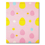 Playful Pink Egg Dot Kids Area Rug