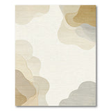 Beige Neutral Cloud Layers Abstract Area Rug