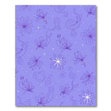 Purple Floral Paisley Star Rug