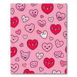Cute Kawaii Hearts Pink Area Rug