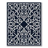 Geometric Modern Black and White Intricate Black White Geometric Labyrinth Rug
