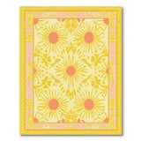 Vibrant Sunflower Bloom Yellow Area Rug