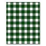 Green White Checkered Rustic Farmhouse Rug