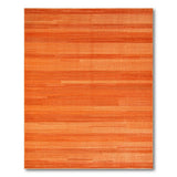Modern Orange Horizontal Stripe Area Rug