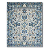 Elegant Blue Persian Floral Area Rug