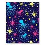 Whimsical Octopus Starfish Area Rug