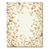 Vintage Floral Beige Area Rug