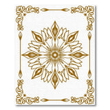 Traditional Persian Gold and Silver Ornate Gold Mandala Persian Area Rug