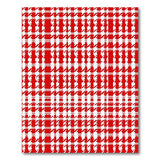 Bold Red Gingham Check Area Rug