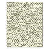 Green Foliage Lattice Area Rug