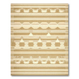 Beige and Neutral Woven Beige Heritage Tribal Woven Area Rug