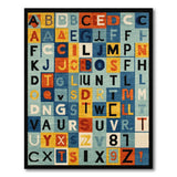 Vibrant Alphabet Numbers Kids Area Rug