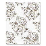 Vintage Fish Vine Line Art Area Rug