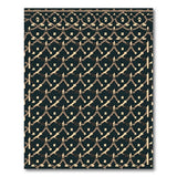 Navy Beige Geometric Lattice Area Rug
