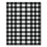 Buffalo Check Rustic Farmhouse Black White Buffalo Check Area Rug
