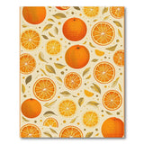 Orange Slice Fruit Pattern Area Rug