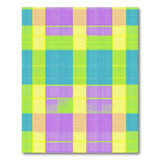 Vibrant Multi-Color Plaid Checkered Area Rug