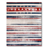 Distressed Patriotic Flag Area Rug