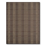 Rustic Farmhouse Rustic Brown Tan Plaid Woven Area Rug