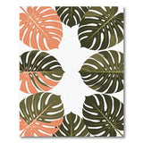 Vibrant Monstera Leaf Area Rug