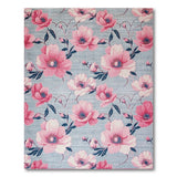 Floral Vintage Pink Peony Floral Area Rug