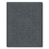 Black and White Pixelated Geometric Black White Area Rug