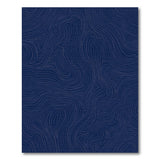 Navy Blue Contour Wave Area Rug