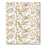 Gold Swirl Floral Vintage Area Rug