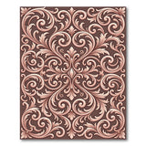 Ornate Baroque Floral Area Rug