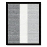 Grey Grey Vertical Stripe Textured Area Rug