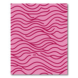 Pink Abstract Area Pink Wavy Abstract Area Rug
