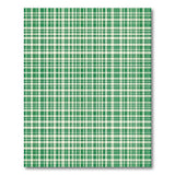 Geometric Modern Green Green Gingham Checkered Area Rug