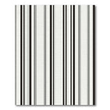 Bold Black White Vertical Stripe No. 23 Area Rug