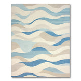 Blue Wave Coastal Area Rug