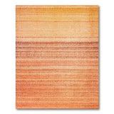 Orange Distressed Orange Striped Vintage Area Rug