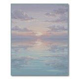 Coastal Sunset Blue Teal Area Rug