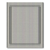 Modern Grey Border Frame Area Rug