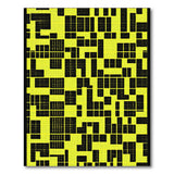 Yellow Bold Yellow Black Geometric Area Rug