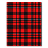 Bold Red Black Teal Plaid Area Rug