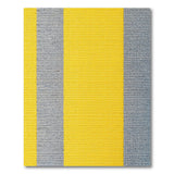Yellow Grey Vertical Striped Area Rug