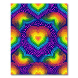 Rainbow Heart Kids Area Rug