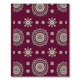 Traditional Persian Purple Mandala Floral Area Rug