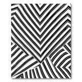 Zigzag Black White Zigzag Geometric Area Rug