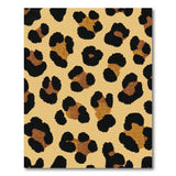 Multi-color and Patterns Tan Leopard Print Boho Area Rug